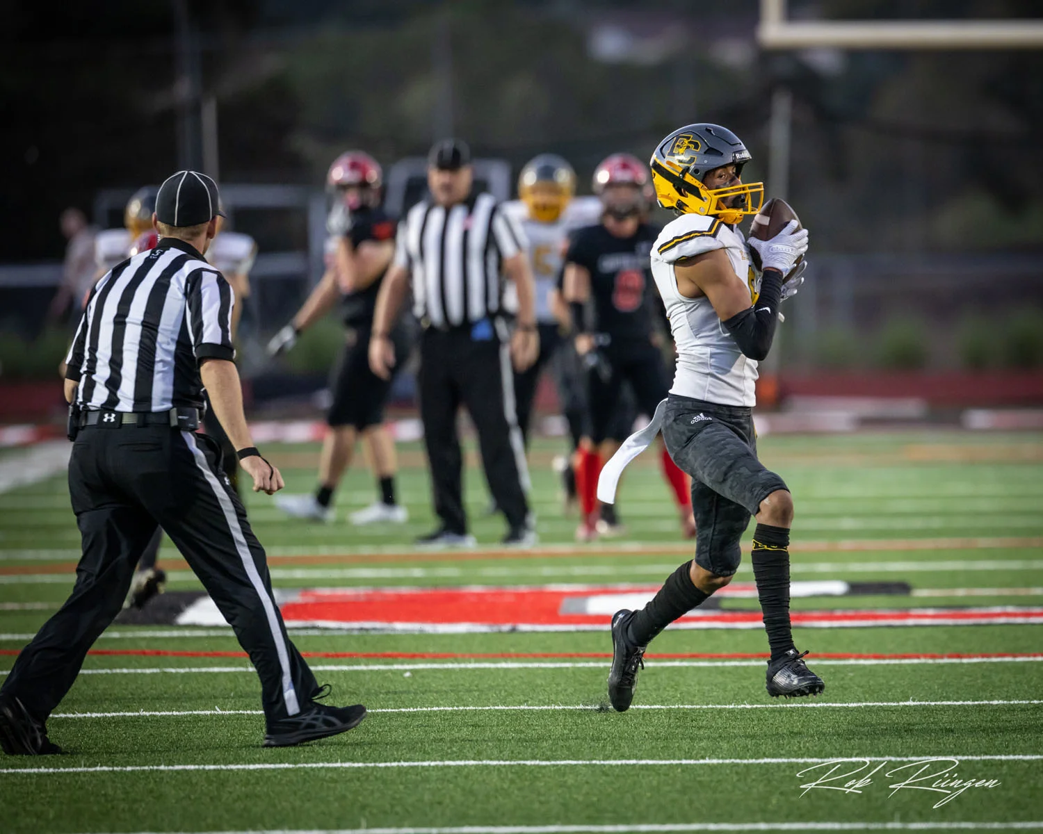 Catch and sprint down the field