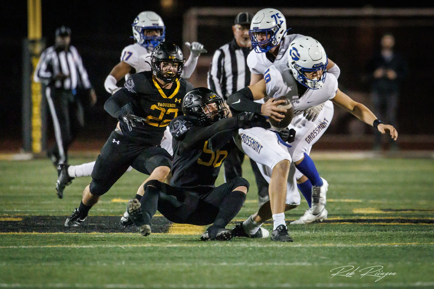 Making the tackle